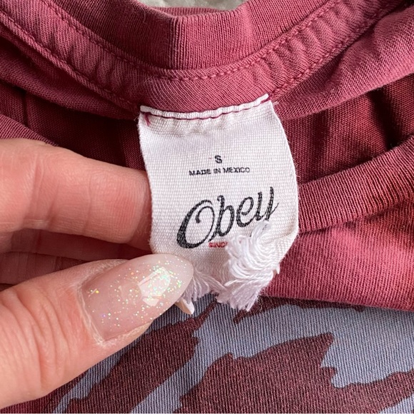 Obey tie dye panther graphic cut off cotton t shirt - Picture 3 of 5